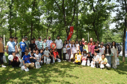 Bursa Yıldırım'da çocuklar önce okudu sonra eğlendi
