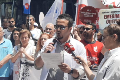 Aile Hekimleri İstanbul'da eylemde.