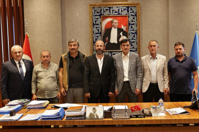 Kütahya Pazarcılar odasından Başkan Eyüp Kahveci'ye ziyaret