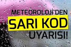 Meteoroloji'den KÜtahya'ya Sarı kod uyarısı geldi