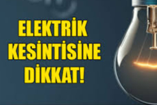 Kütahya’da hafta sonu elektrik kesintisi yaşanacak.