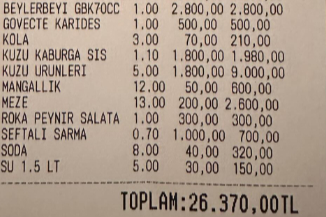 26 Bin TL’lik Fiş Olay Oldu: “Fiyat Normal” Diyen de Var, “Uçmuş” Diyen de