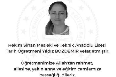 Kütahya'da Eğitim Dünyasını Yasa Boğan Kayıp: Tarih Öğretmeni Yıldız Bozdemir Hayatını Kaybetti
