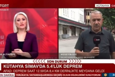 Kütahya İHA Muhabiri Hüseyin Efe, Deprem Sonrası TGRT Haber’e Bağlandı