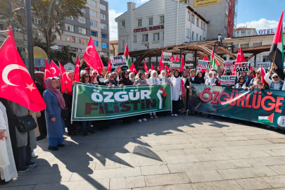 Kütahya'lı kadınlardan Gazze için sessiz çığlık