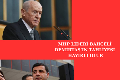 MHP lideri Bahçeli: Demirtaş'ın tahliyesi hayırlı olur