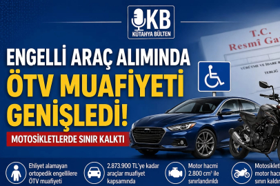 Engelli Araç Alımında ÖTV Muafiyeti Genişledi: Motosikletlerde Sınır Kalktı